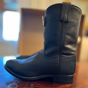 NIB Western Riding Boots - Size 7.5 Women's / Sz 5.5 Youth  - Leather - Black